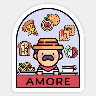 Love Italian Food Sticker